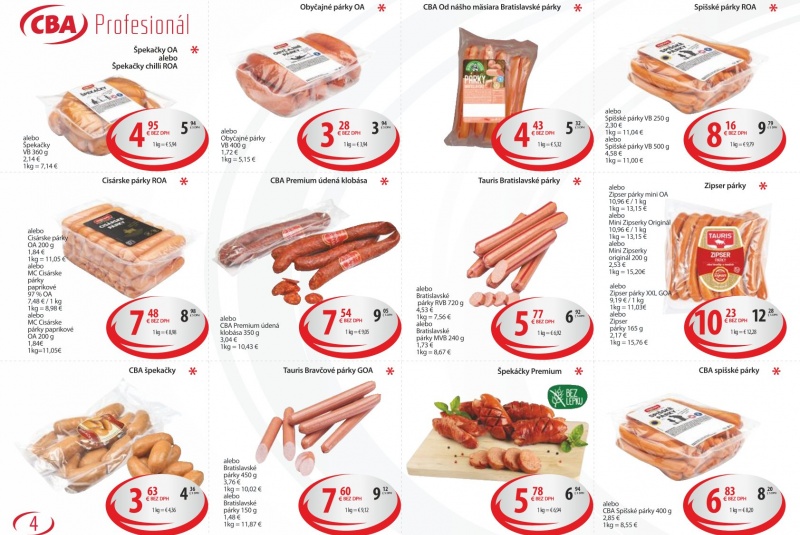 Letákové akcie / CBA VO Profesionál 8/2023 - foto