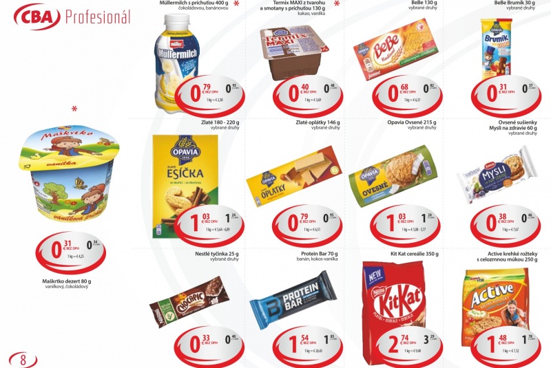 Letákové akcie / CBA VO Profesionál 8/2023 - foto
