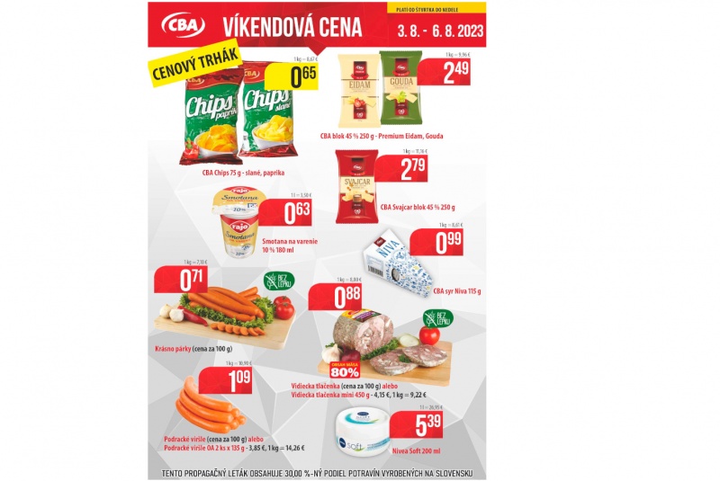 Víkendové ceny / Víkendové ceny CBA - foto
