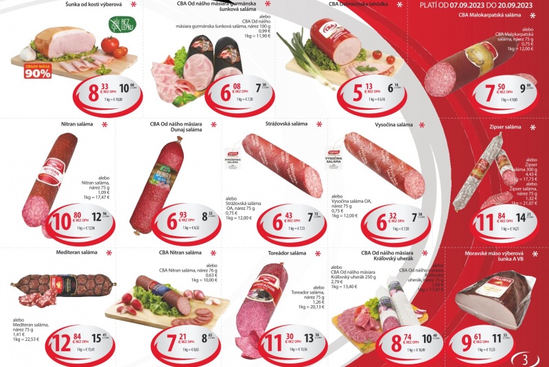 Letákové akcie / CBA VO Profesionál 9/2023 - foto