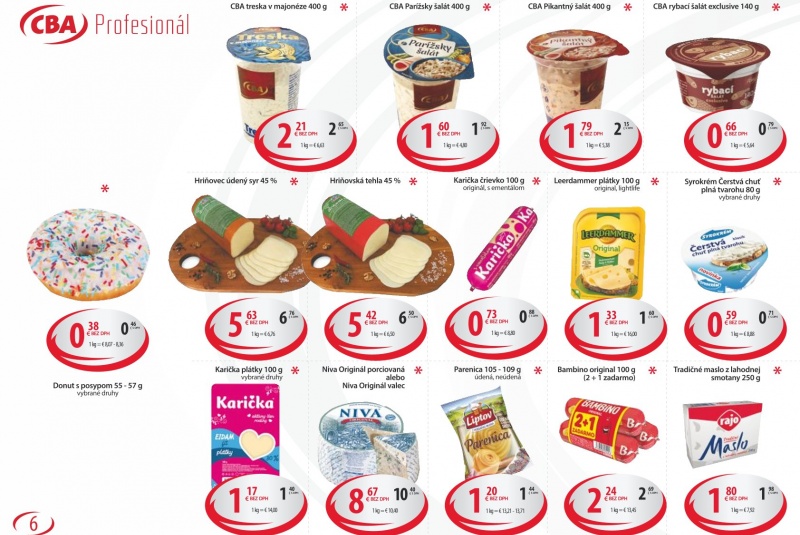 Letákové akcie / CBA VO Profesionál 9/2023 - foto
