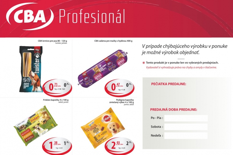 Letákové akcie / CBA VO Profesionál 9/2023 - foto
