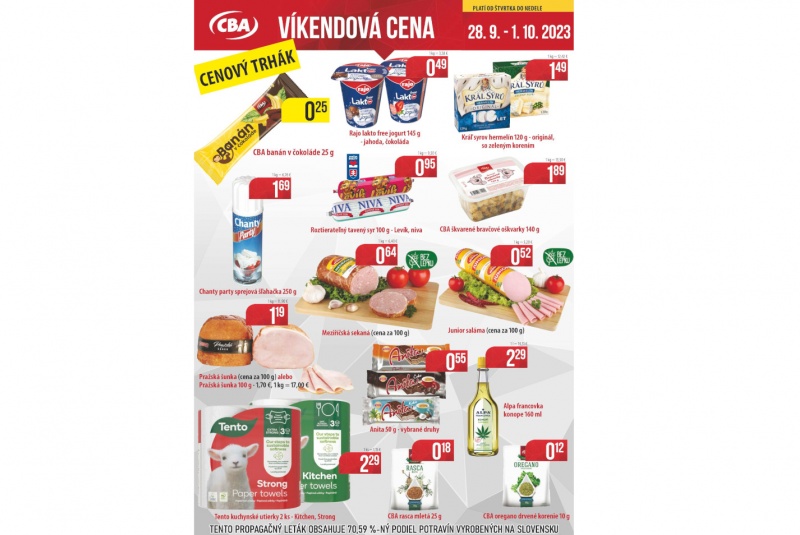 Víkendové ceny / Víkendové ceny CBA - foto