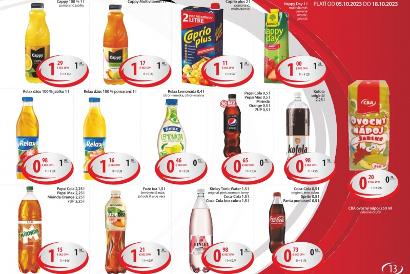 Letákové akcie / CBA VO Profesionál 10/2023 - foto