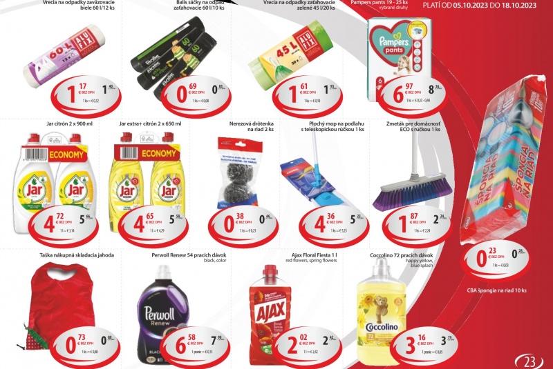 Letákové akcie / CBA VO Profesionál 10/2023 - foto