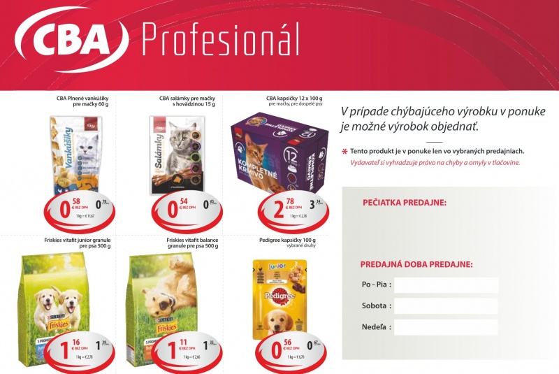 Letákové akcie / CBA VO Profesionál 10/2023 - foto