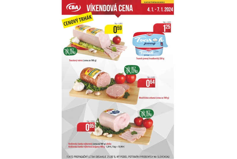 Víkendové ceny / Víkendové ceny CBA - foto