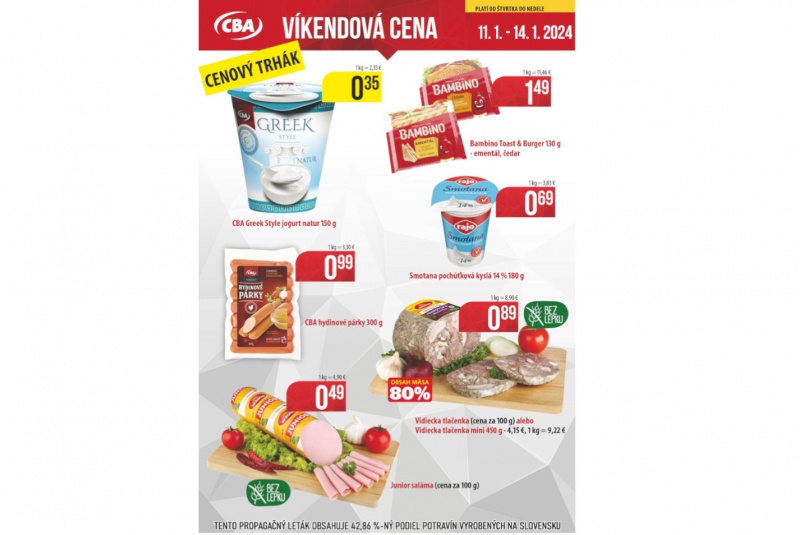 Víkendové ceny / Víkendové ceny CBA - foto