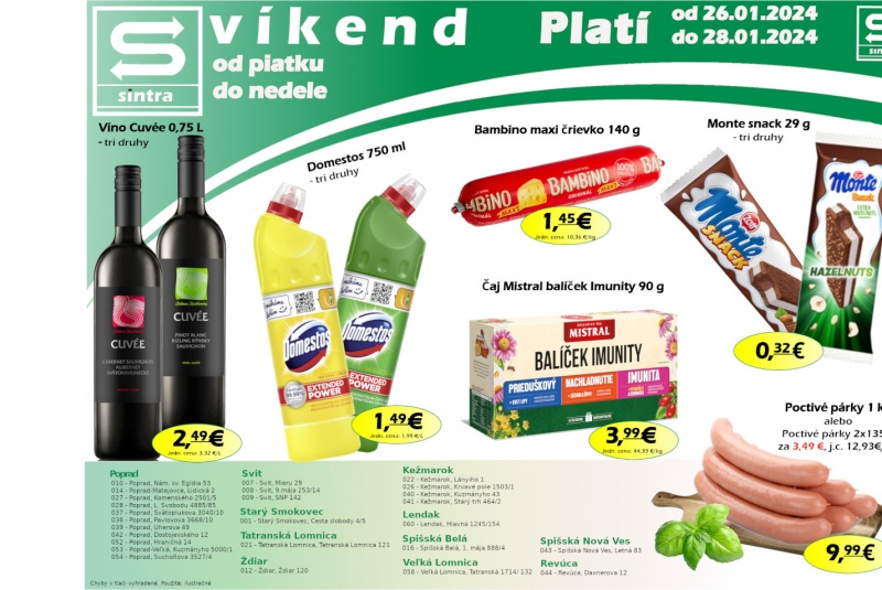 Víkendové ceny / Víkendové ceny Sintra  - foto