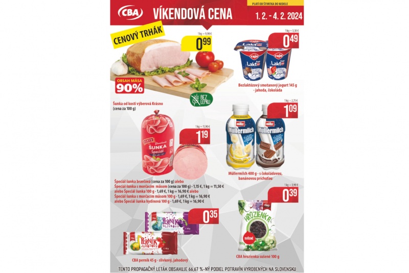 Víkendové ceny / Víkendové ceny CBA - foto