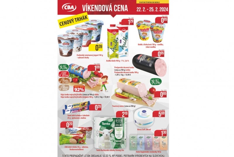 Víkendové ceny / Víkendové ceny CBA - foto