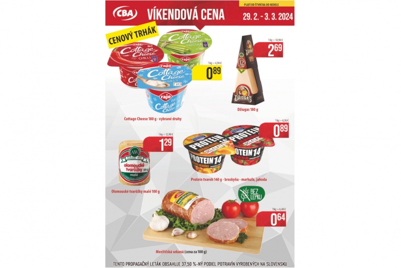 Víkendové ceny / Víkendové ceny CBA - foto