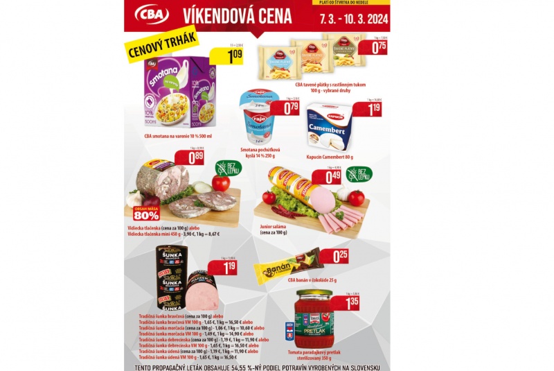 Víkendové ceny / Víkendové ceny CBA - foto