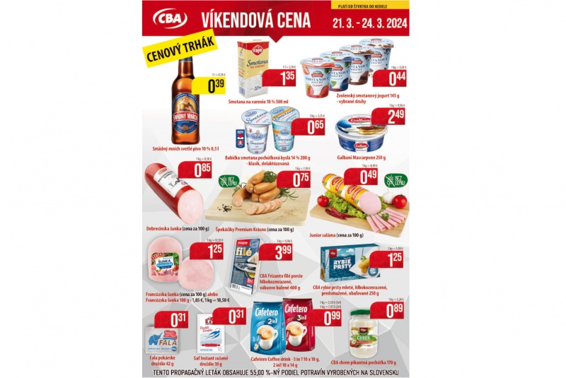 Víkendové ceny / Víkendové ceny CBA - foto