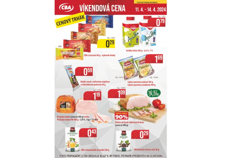 Víkendové ceny / Víkendové ceny CBA - foto