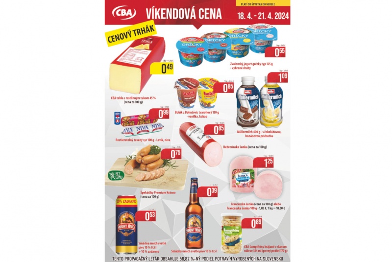 Víkendové ceny / Víkendové ceny CBA - foto
