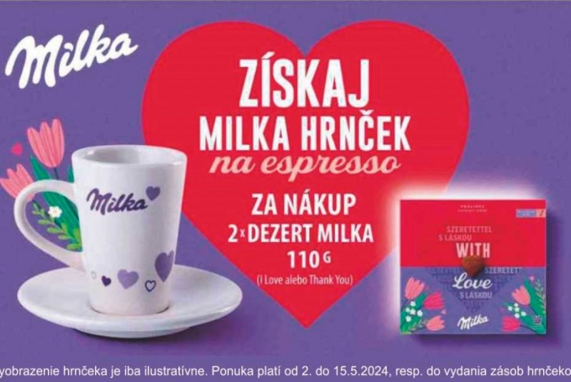 Iné akcie a podporné aktivity / Získaj Milka hrnček na espresso. - foto