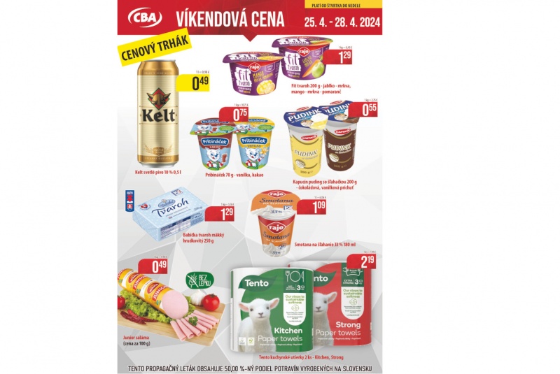 Víkendové ceny / Víkendové ceny CBA - foto