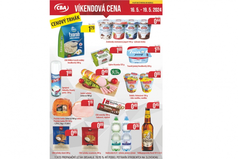 Víkendové ceny / Víkendové ceny CBA - foto