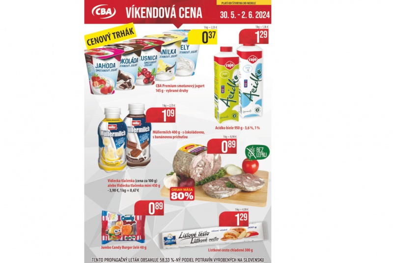 Víkendové ceny / Víkendové ceny CBA - foto