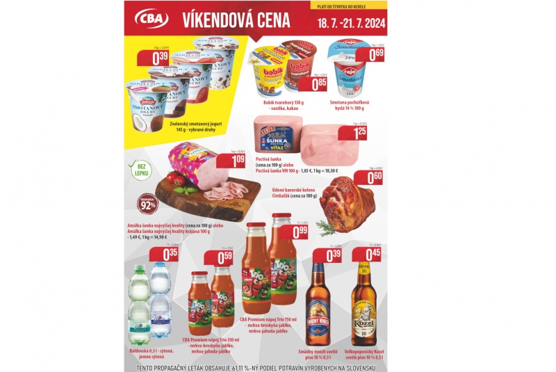 Víkendové ceny / Víkend CBA - foto