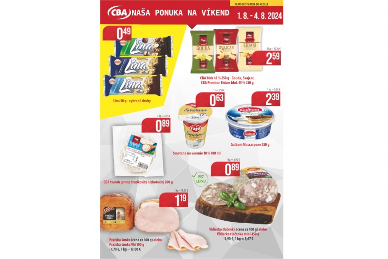 Víkendové ceny / Víkend CBA - foto