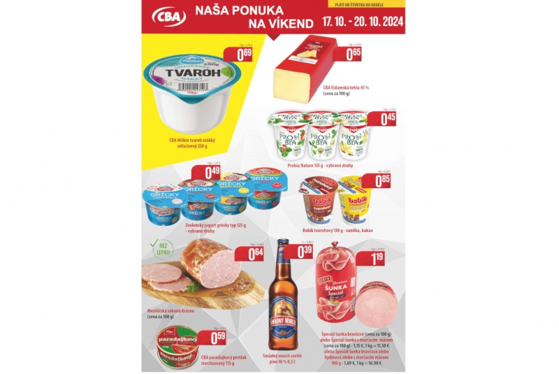 Víkendové ceny / Víkend CBA - foto