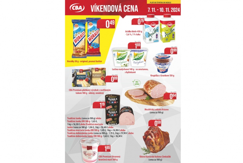 Víkendové ceny / Víkend CBA - foto