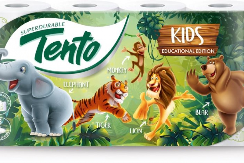 Akcie / Toaletný papier Tento kids panda 8ks - foto