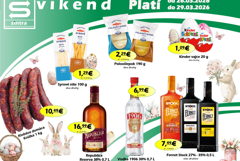 Víkendové ceny / Na - foto