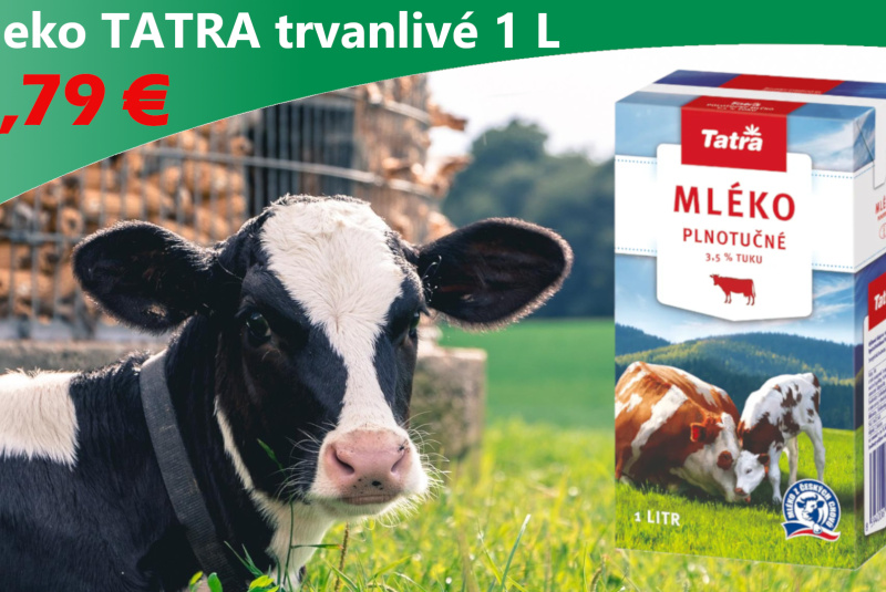 Letákové akcie / TATRA Mlieko trvanlivé 3,5% 1 L - foto