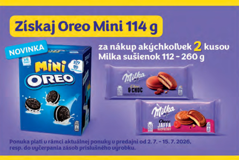 Iné akcie a podporné aktivity / Získaj Oreo Mini 114 g - foto