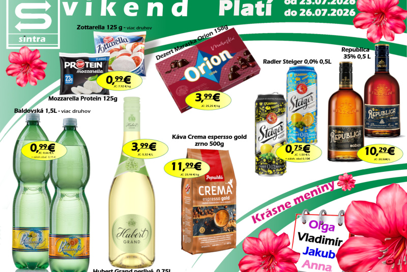 Víkendové ceny / Naša ponuka na víkend - foto