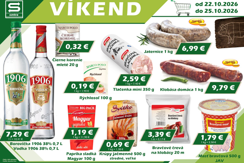 Víkendové ceny / Naša ponuka na víkend. - foto