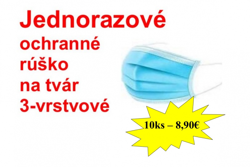 Akcie / Jednorázové rúško 10ks - foto