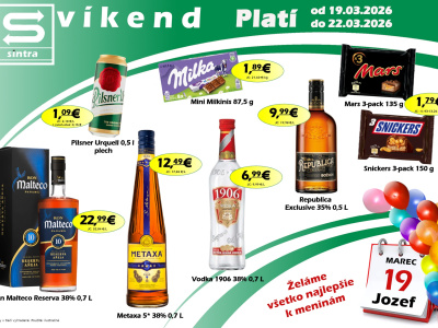 Naša ponuka na víkend