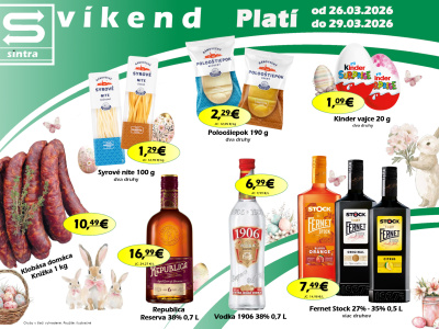 Naša ponuka na víkend