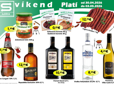 Naša ponuka na víkend