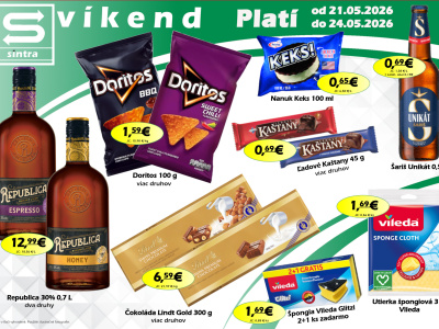Naša ponuka na víkend