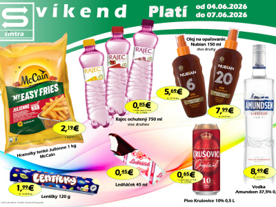 Naša ponuka na víkend