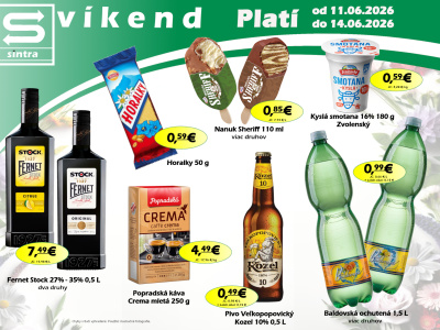 Naša ponuka na víkend