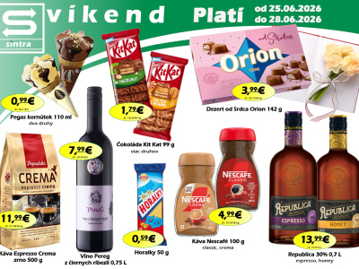 Naša ponuka na víkend
