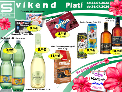 Naša ponuka na víkend