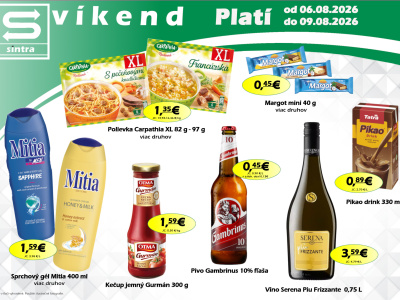 Naša ponuka na víkend.