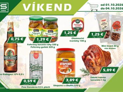 Naša ponuka na víkend.