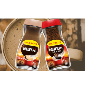 Nescafé 200 g + 20 g grátis (Classic, Crema)