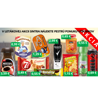 Pestrá ponuka akciových výrobkov