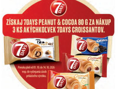 Získaj 7DAYS peanut & cocoa 80 g