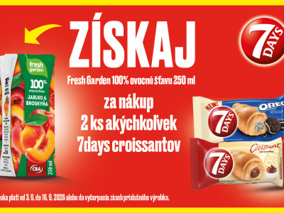 Získaj Fresh Garden 100 % ovocnú šťavu 250 ml
